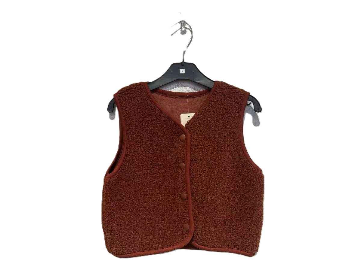 Gilet sans manches en teddy