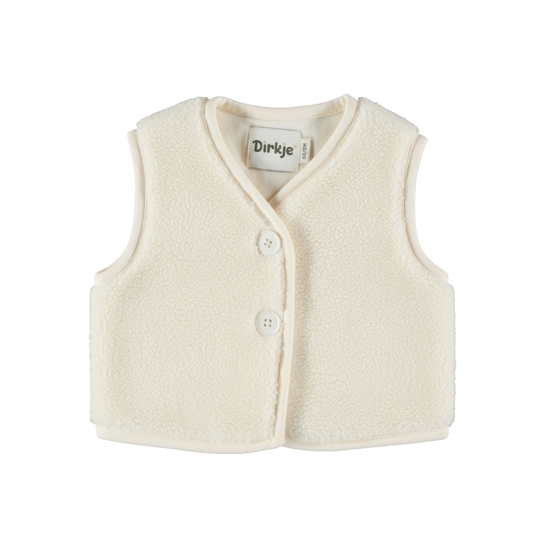 Gilet sans manches bébé fille sherpa écru Zéliane