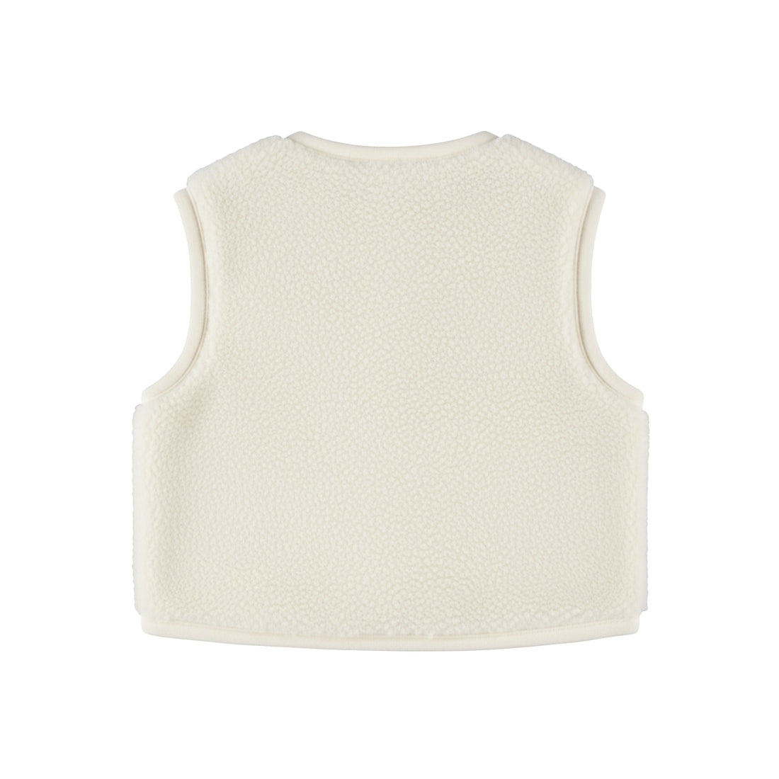Gilet sans manches bébé fille sherpa écru Zéliane