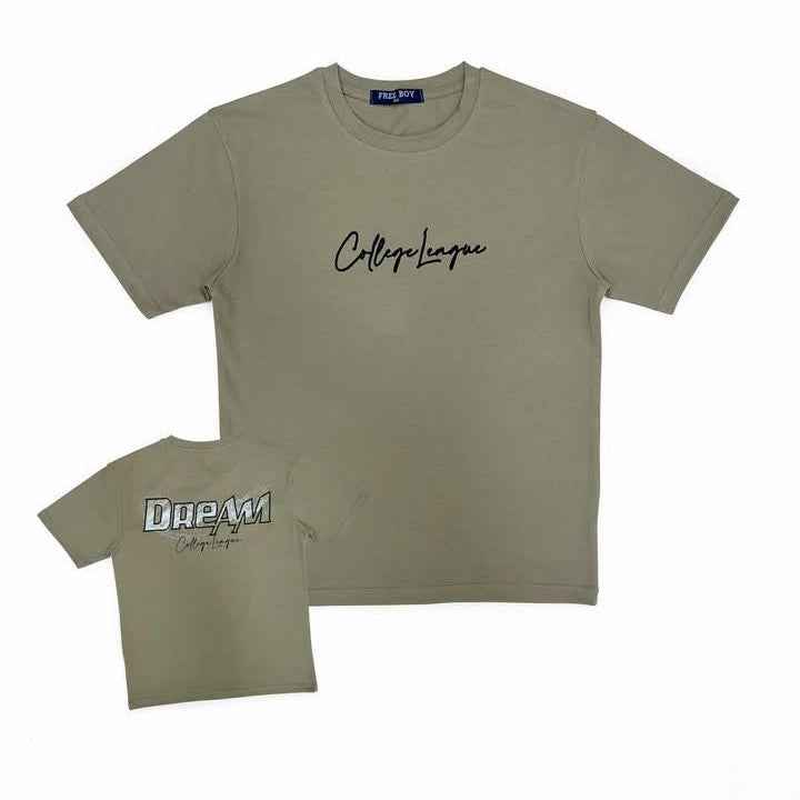 T shirt beige college league