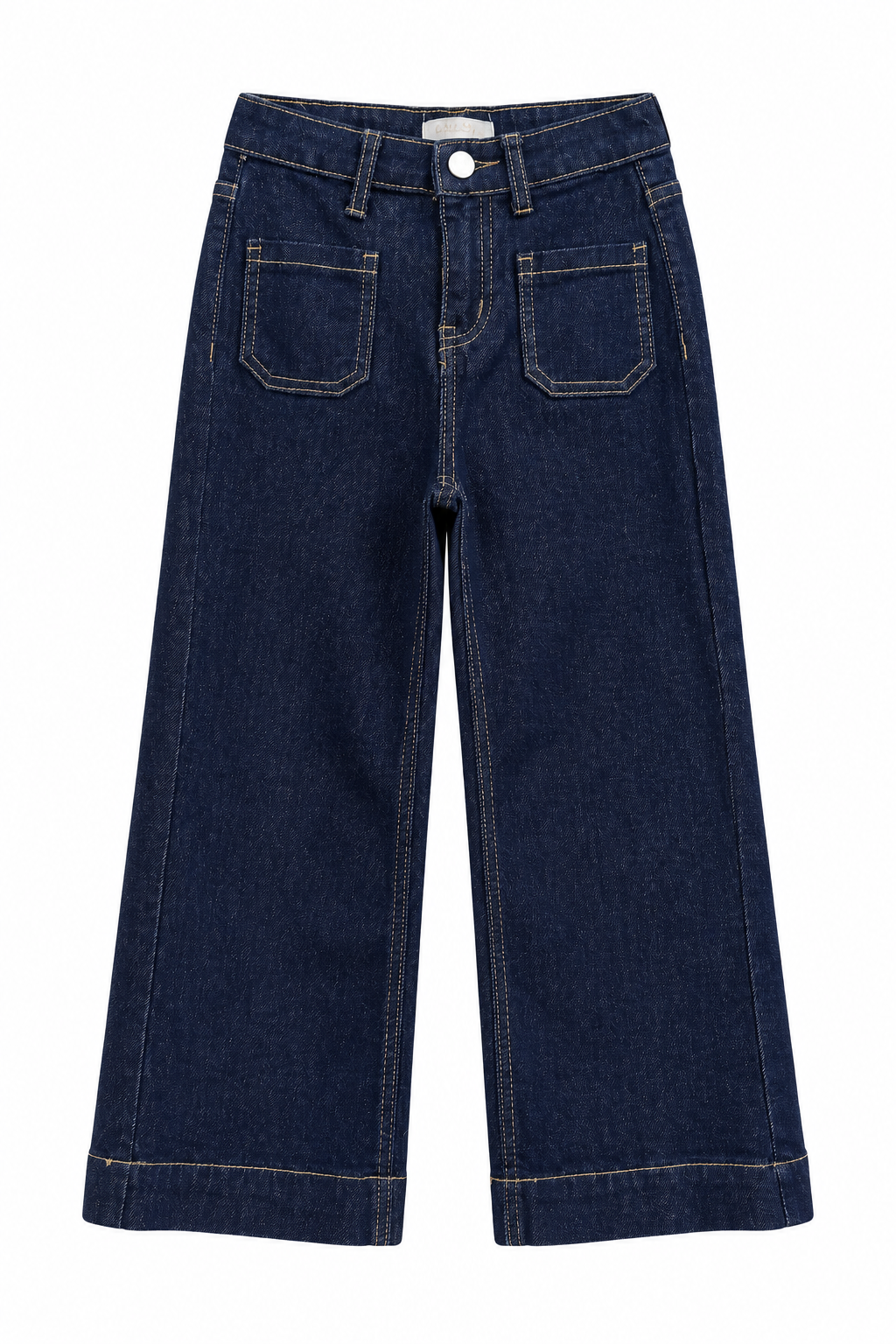 Jean large fille brut Sélia – Pantalon denim