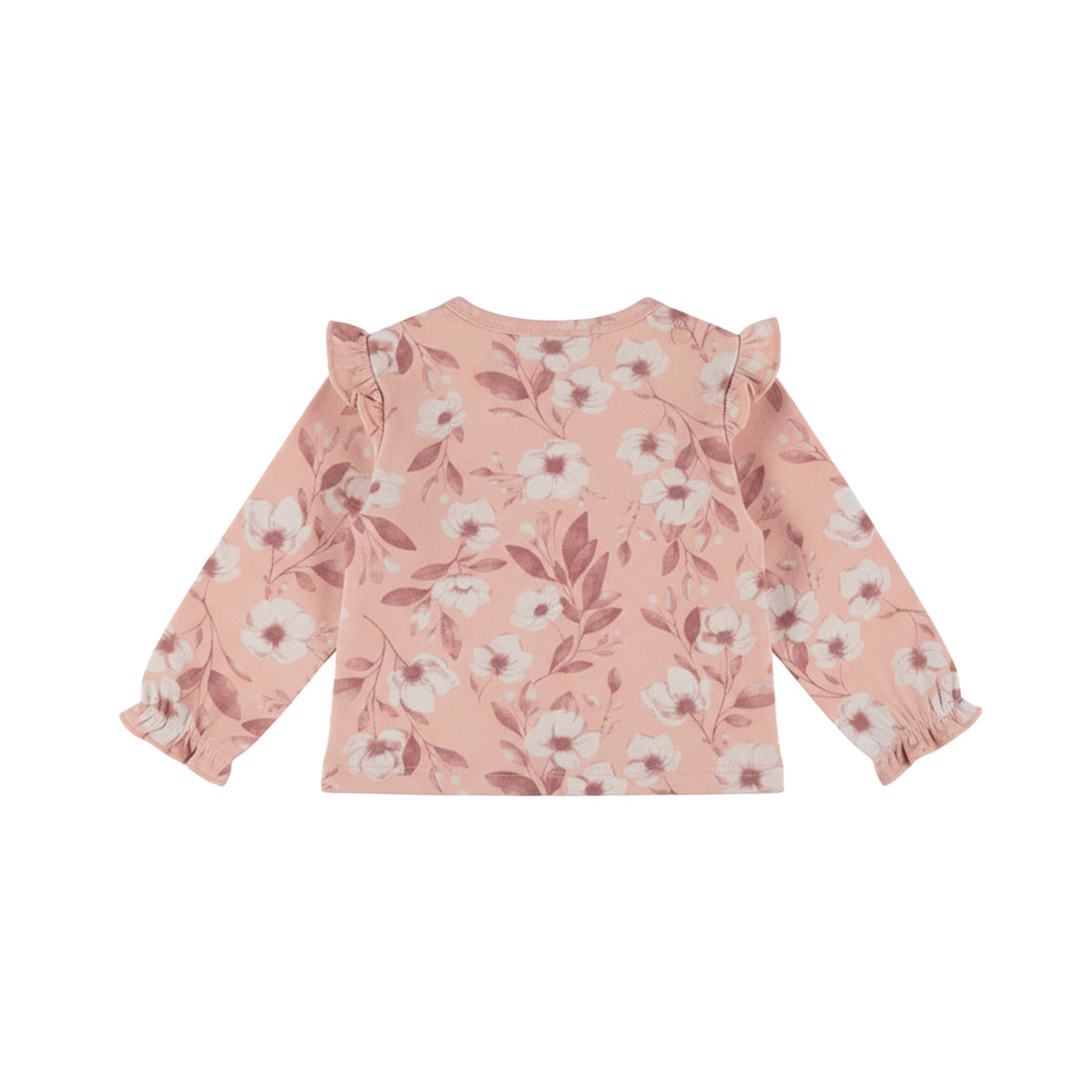 Tee-shirt bébé fille fleuri rose Méline