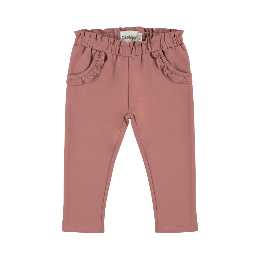 Pantalon bébé fille rose poudré à volants Liorine