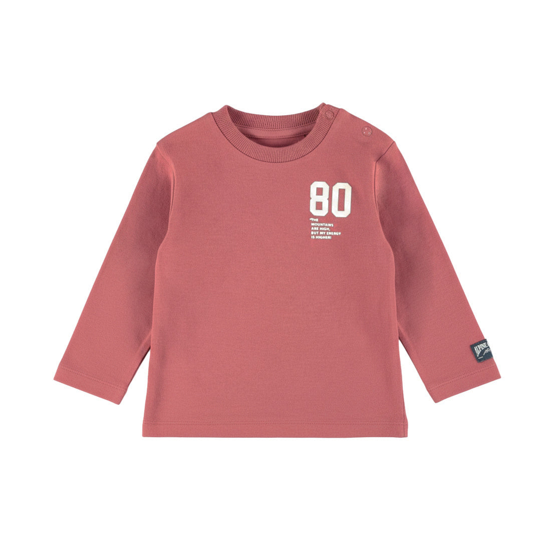 T-shirt bébé garçon terracotta Alpine Club 80 Naël