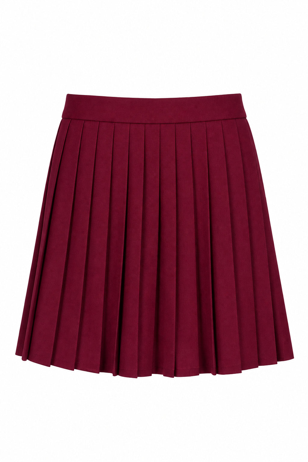 Jupe fille plissée bordeaux