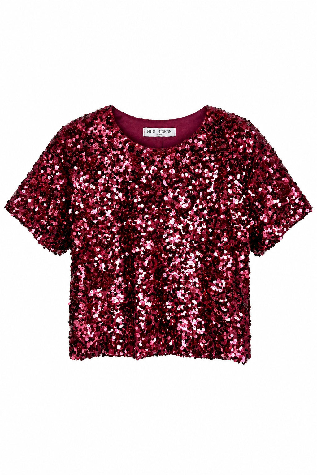 Haut fille sequins brillant