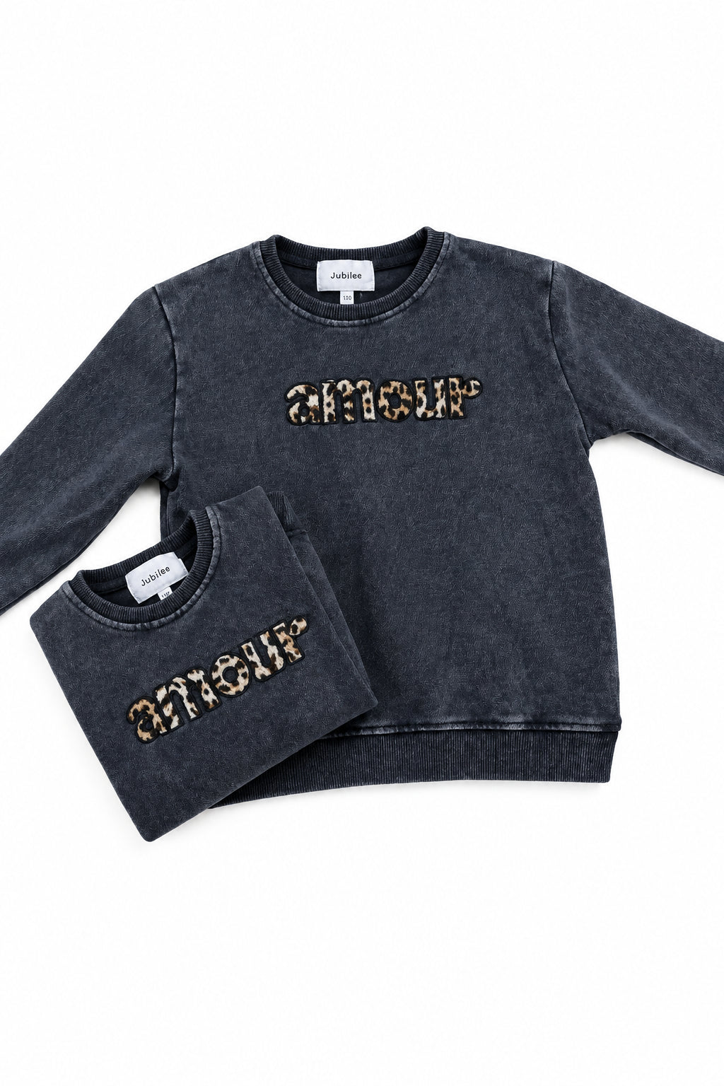 Sweat fille AMOUR gris