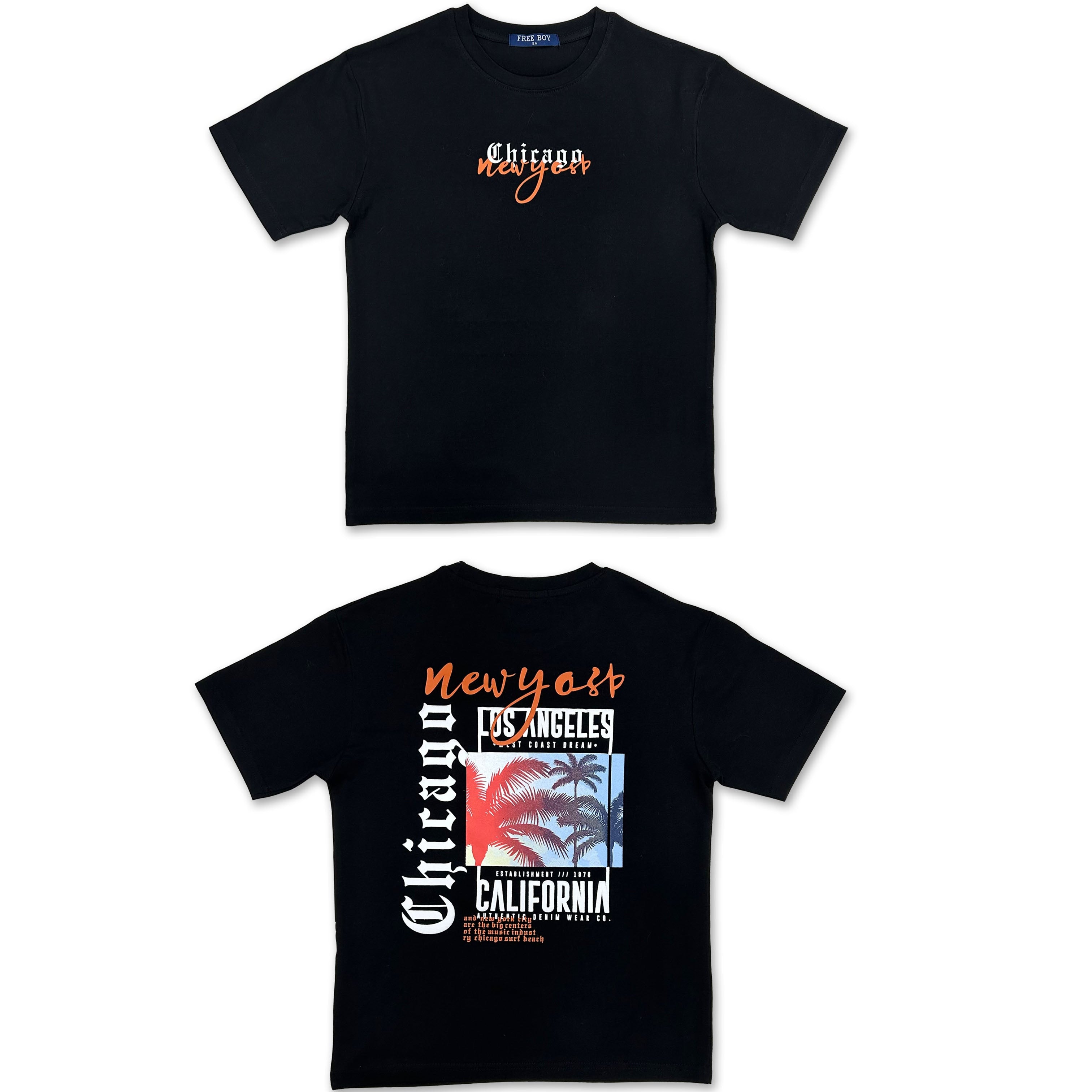 T-shirt Lucas – Noir California