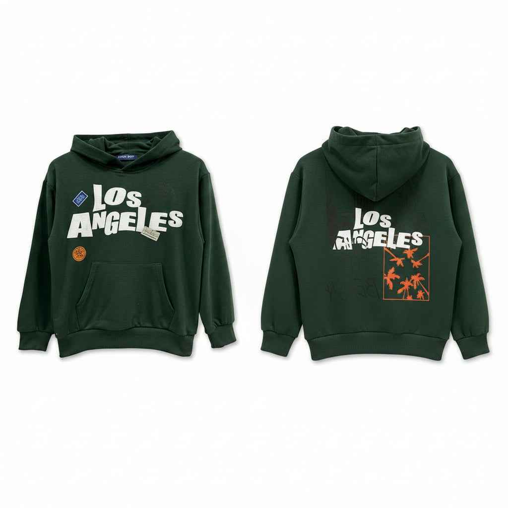 Sweat à capuche Tom – Vert Los Angeles