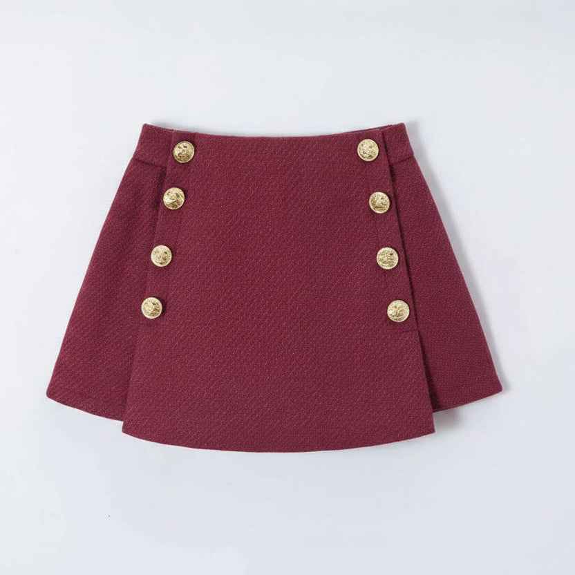 Jupe-short Victoria – Bordeaux