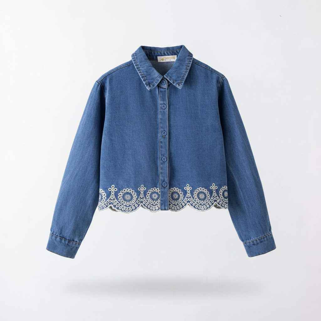 Chemise Denim Brodée Romy