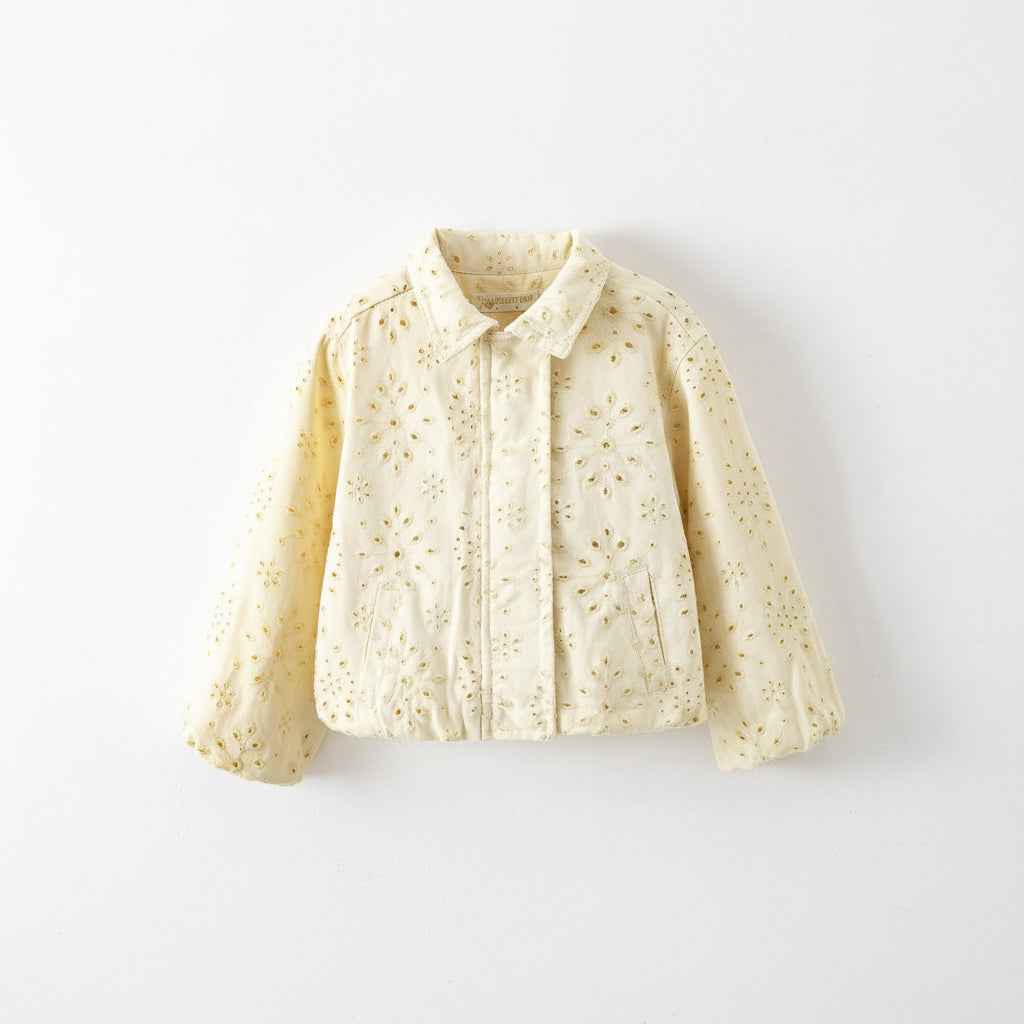Veste Broderie Anglaise Louna – Écru