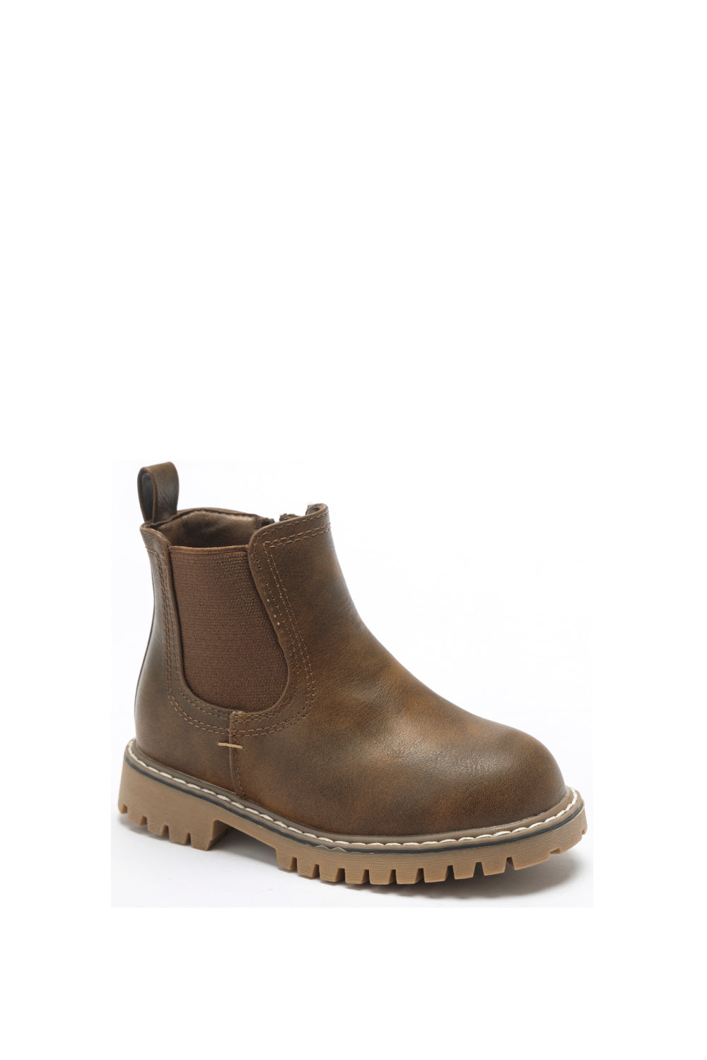 Bottines Chelsea garçon Maëzor marron – semelle crantée
