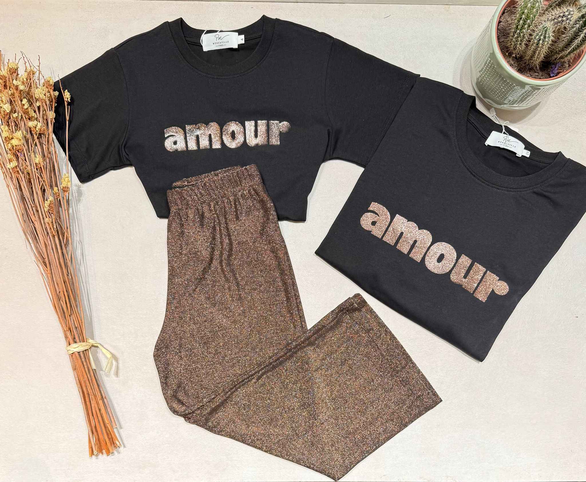 Tee-shirt Amour noir
