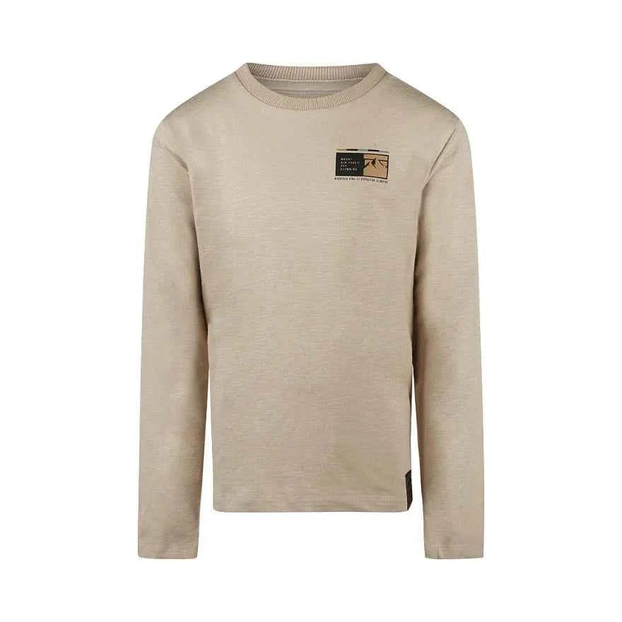 T shirt manches longues beige