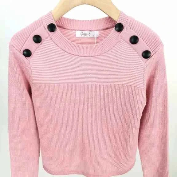 Pull à bouton épaules