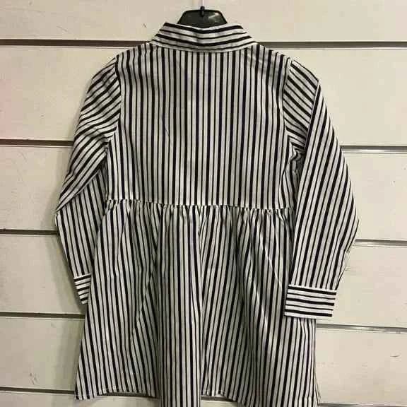 Robe chemise cœur rayée