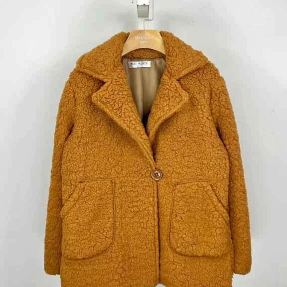 Manteau mouton caramel