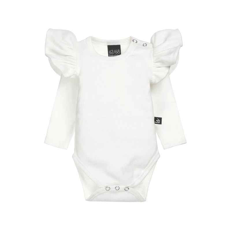 Barboteuse à volants côtelé