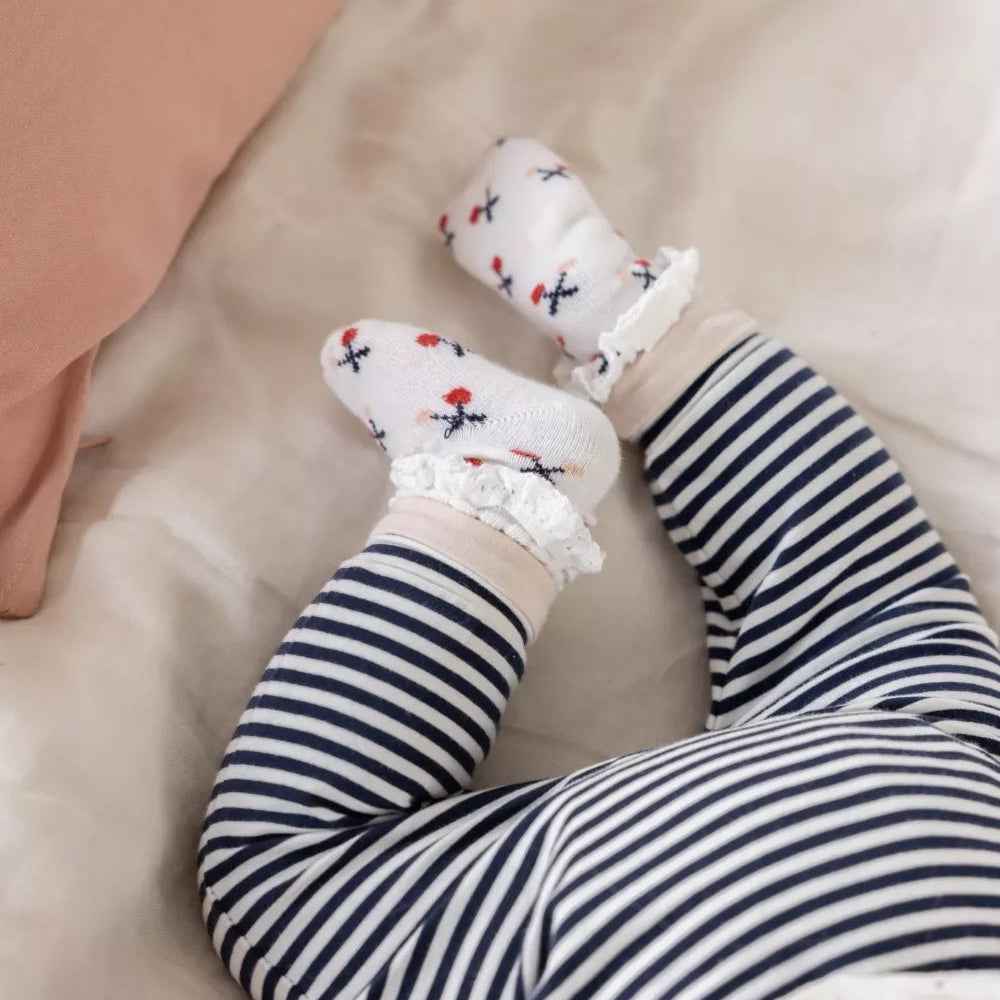 Chaussettes cerise 0/6MOIS