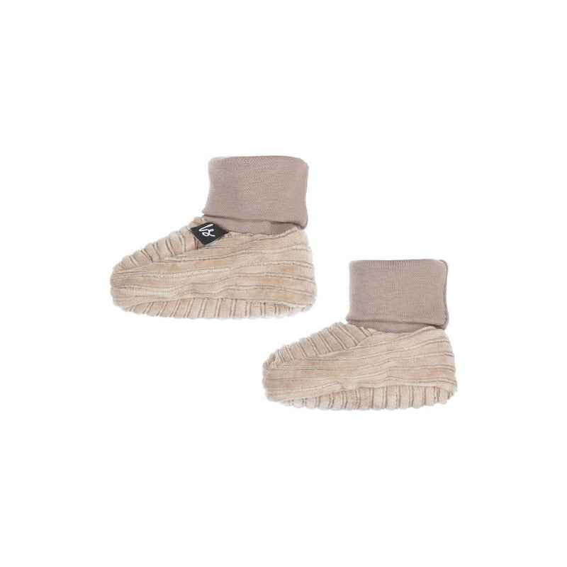 Chaussons velours côtelés