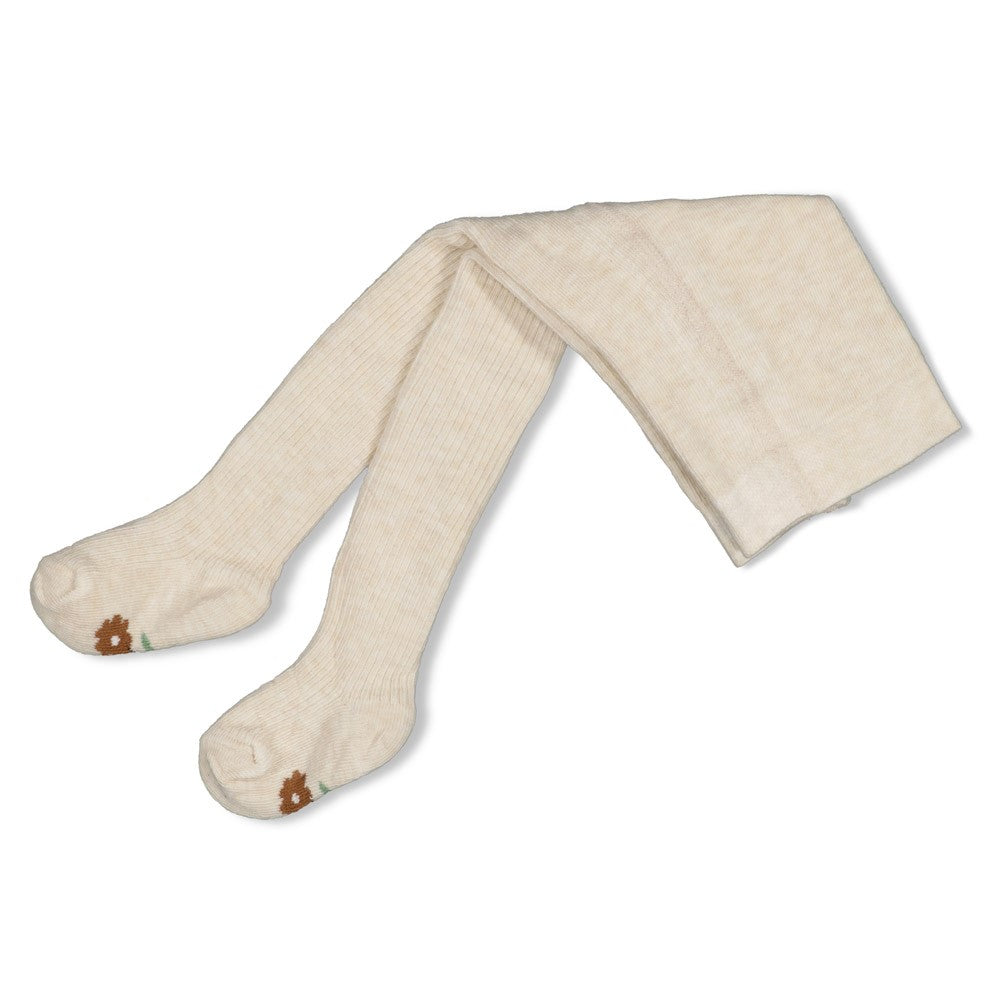 Collants bébé fille écru côtelés Ysée