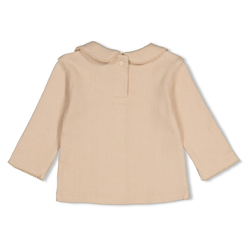 Haut bébé fille beige col Claudine Lyséa