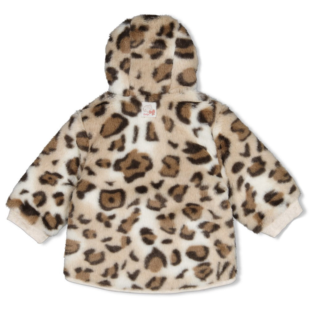 Veste bébé fille léopard à capuche Azélie