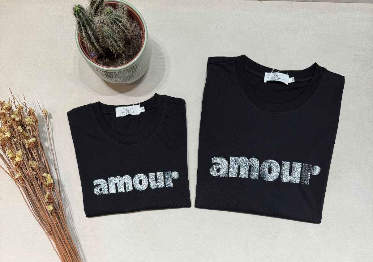 Tee-shirt Amour noir