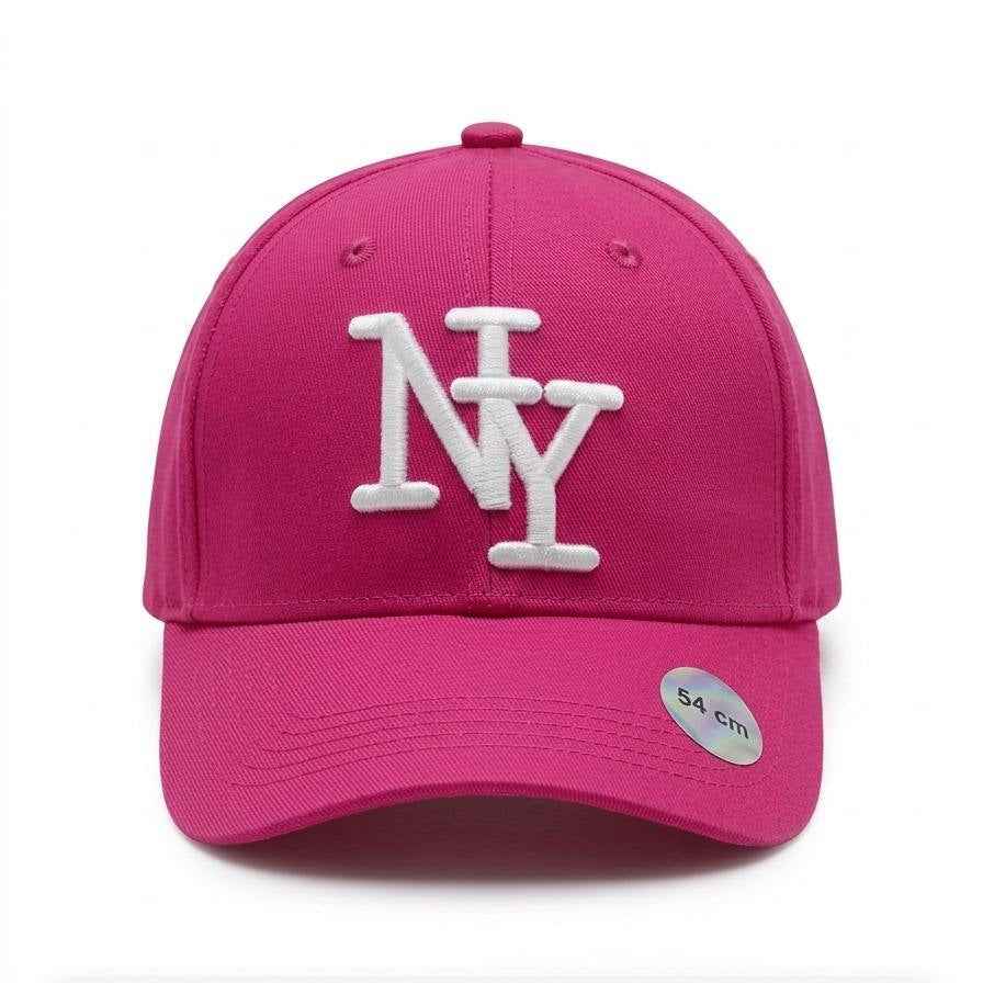 Casquette rose/blanc