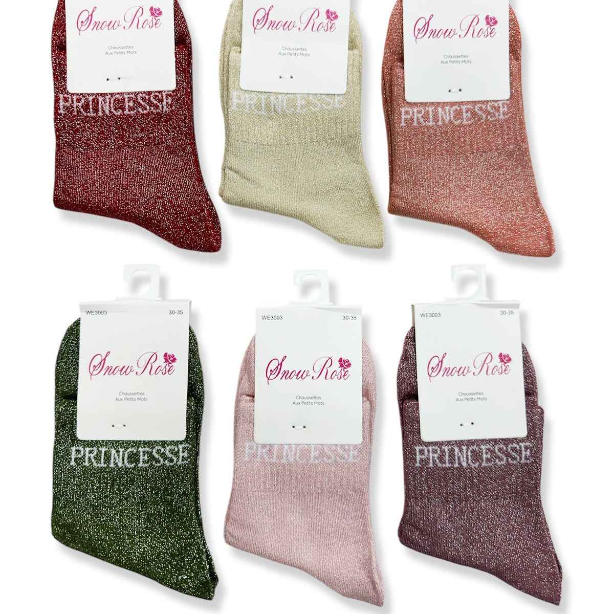 Chaussettes enfant brillantes “Princesse”