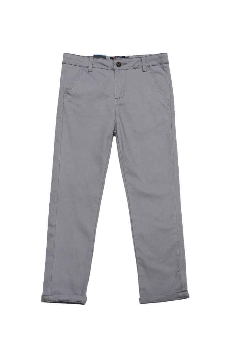 Pantalon chino gris garçon fête