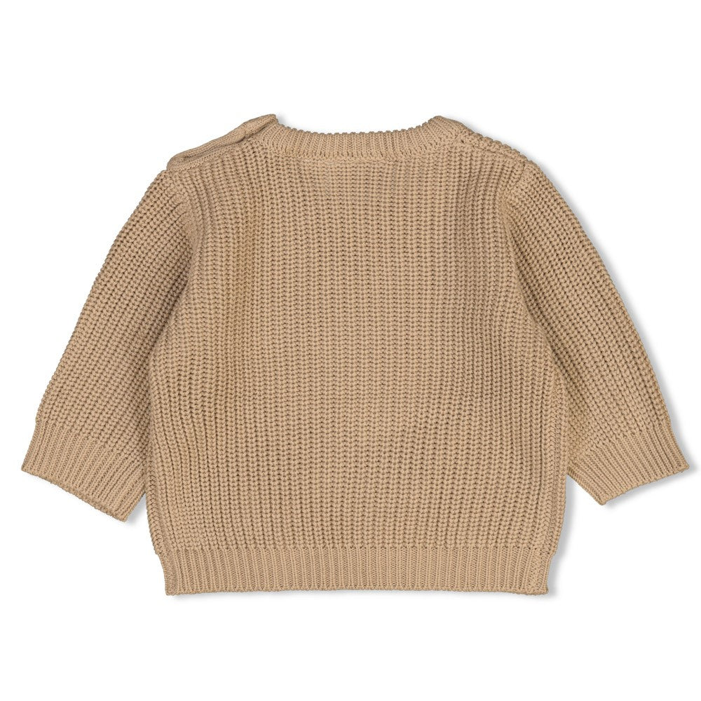 Pull bébé garçon beige en maille Marceau
